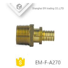 EM-F-A270 brass different diameter pipe compliant precision customized pipe fittings with set screws